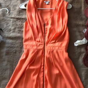 Orange cocktail dress